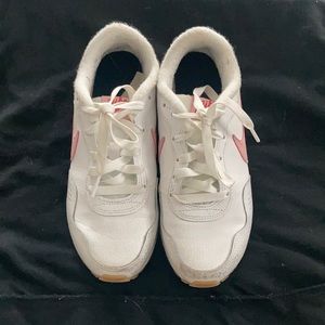 Pink and white Nike sneakers!